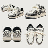 Y2K Retro Graffiti School Sneakers
