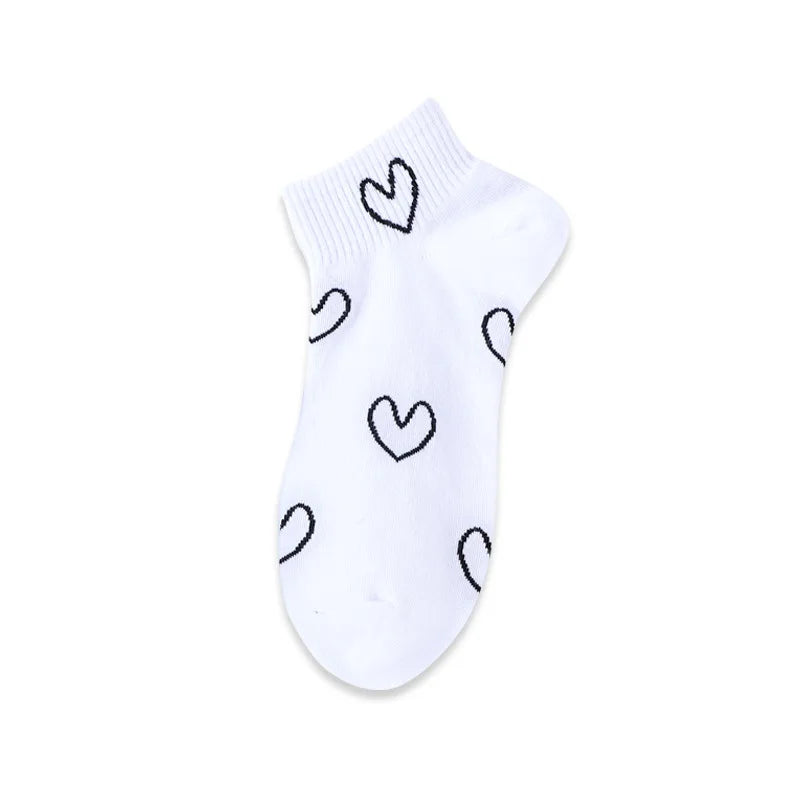 Spring Summer Cotton Color Short Ankle Socks
