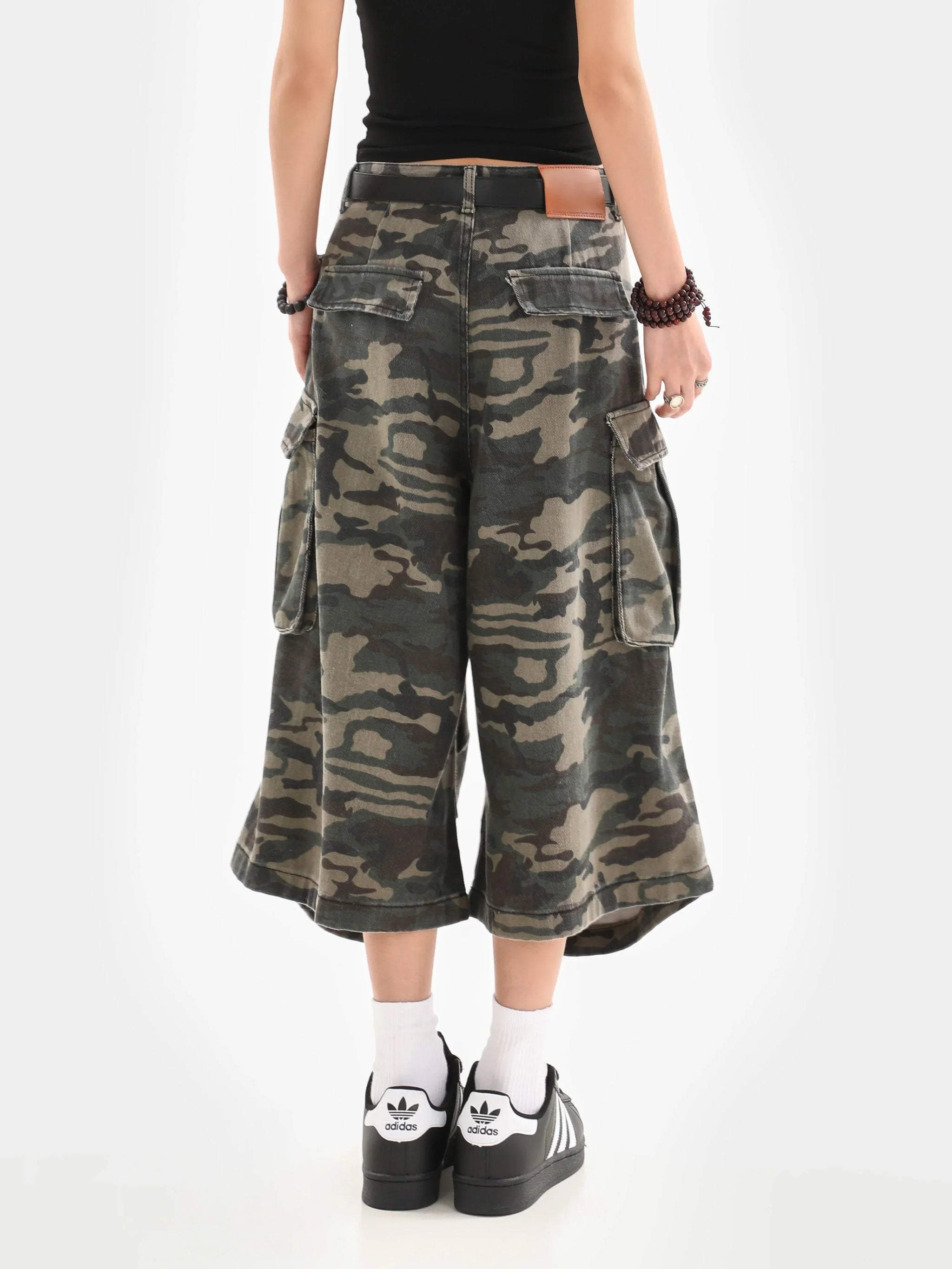 Camouflage Y2K Cargo Jorts