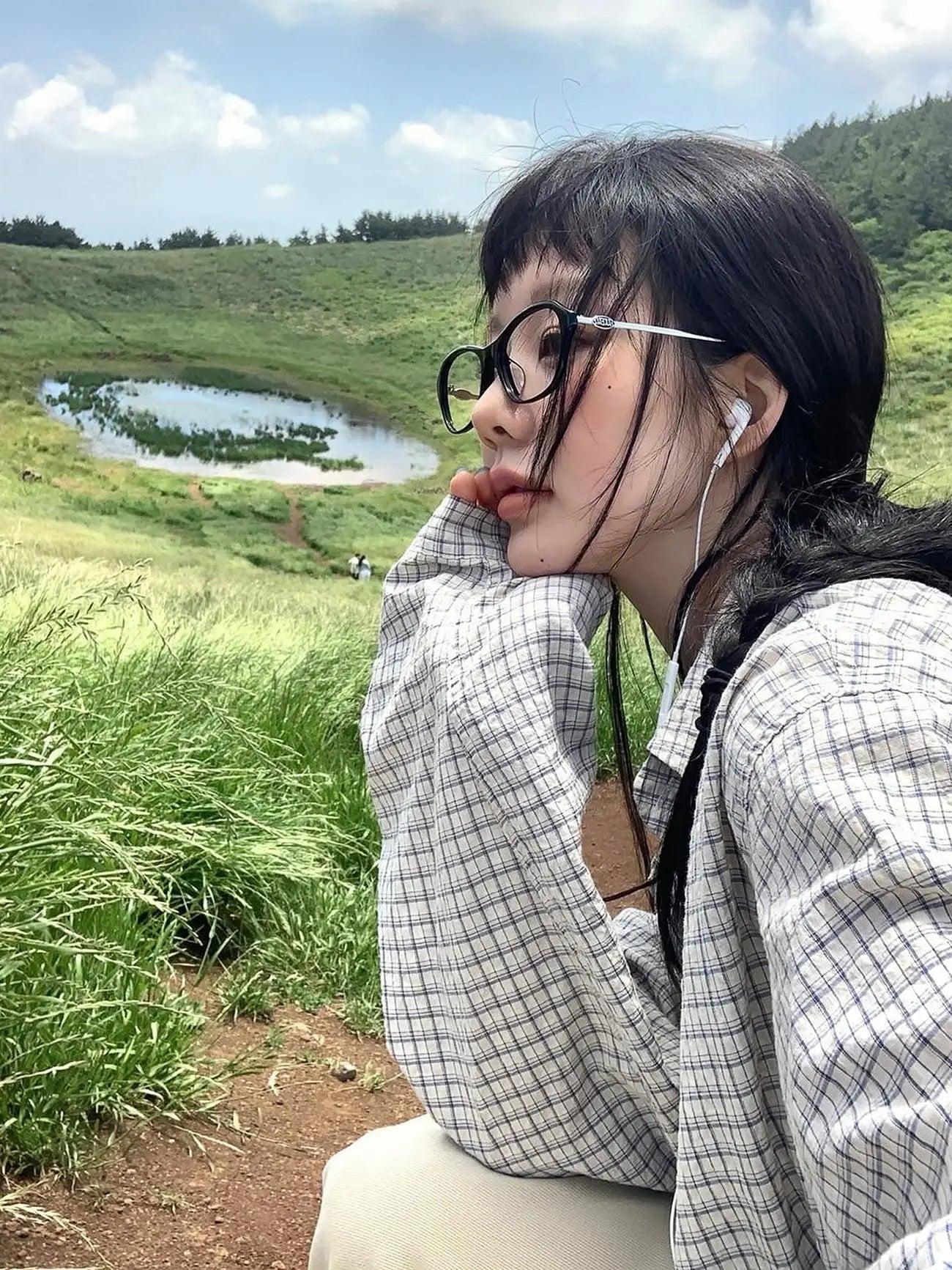 Vintage Sakura Checks Shirt