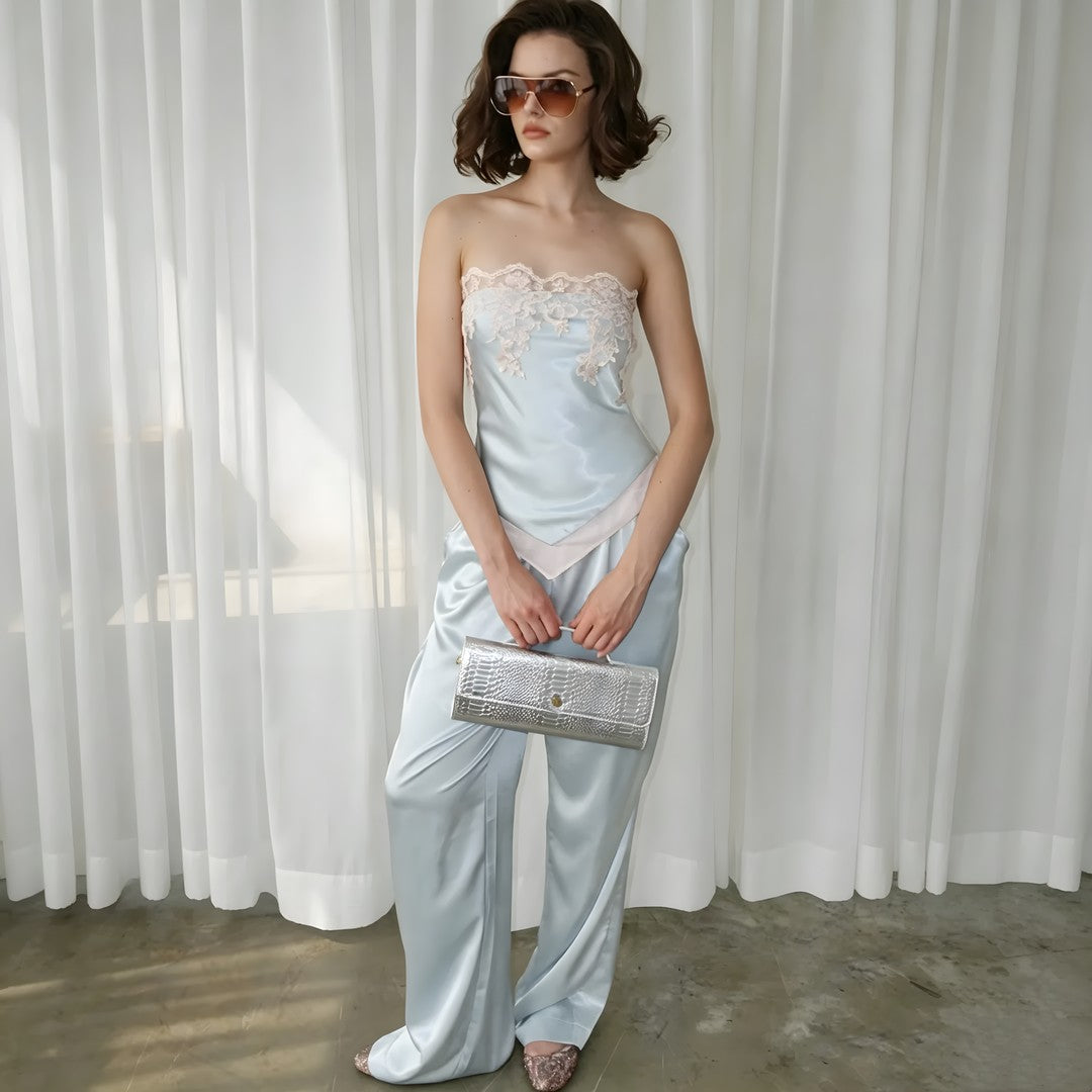 Y2K Satin Cami & Pants Set