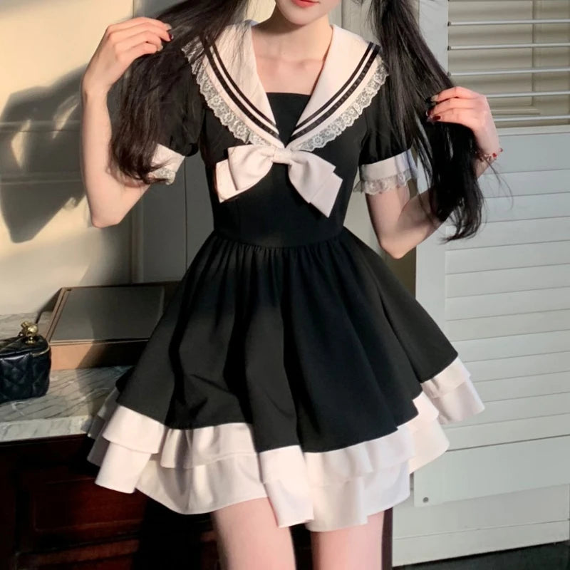 Cute Sailor Mini Dress