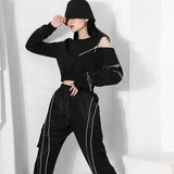 Y2K Cropped Women's Sweatshirt