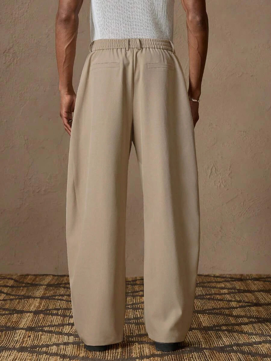 Solid Color Elegant Italian Style Pants