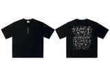 Oversized Goth-T-Shirt mit Grafikdruck
