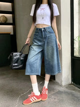 Vintage Women's High Waist Denim Jorts