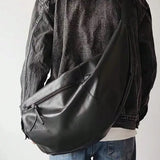 Y2K Dumpling Shaped PU Leather Crossbody Bag
