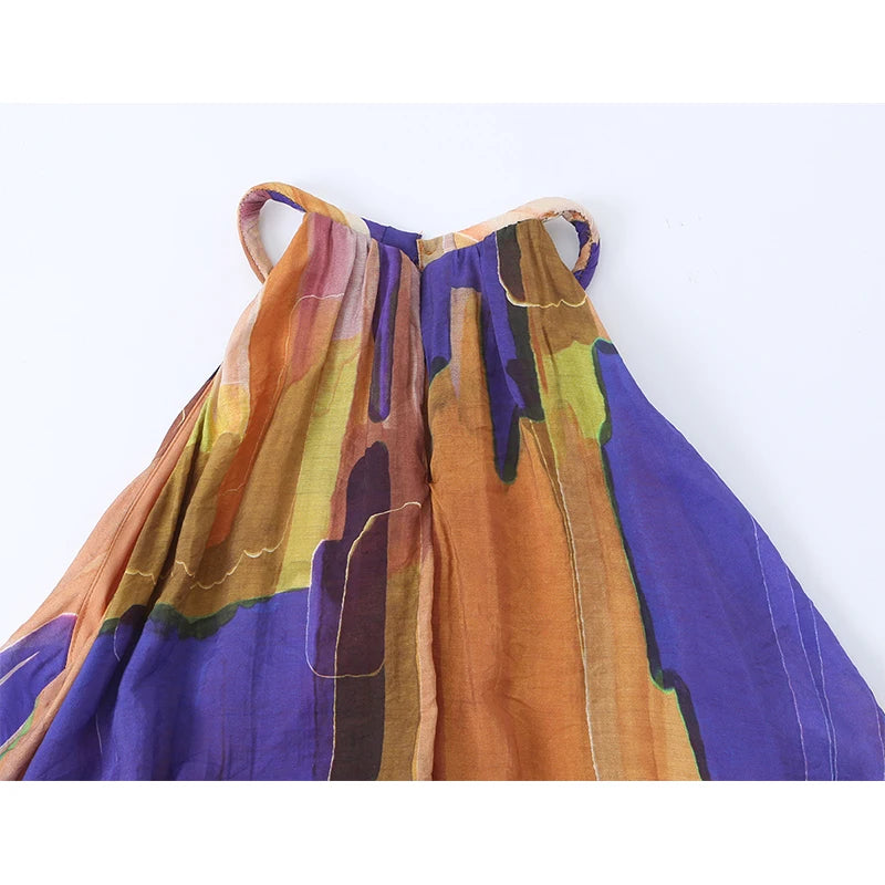 Sundress Casual Summer Beach Sleeveless Maxi Dress