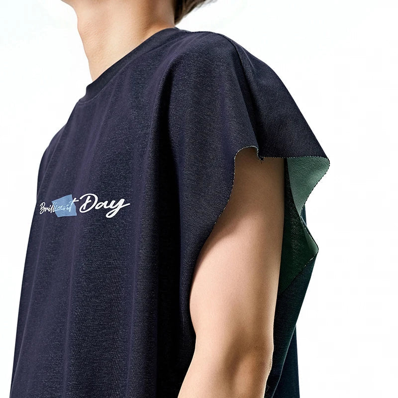Cooling Dual Tone Tank Sleeveless Top