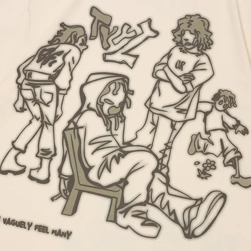 Camiseta de dibujos animados Vida Joven