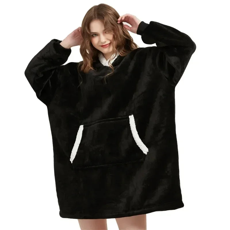 Winter Blanket Hoodie Oversized Sweatshirt