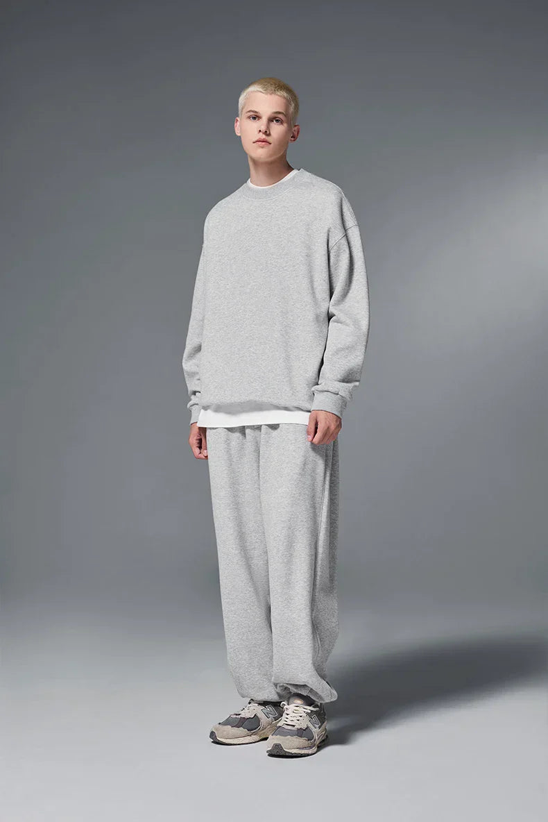 Cozy Minimalist Fleece Crewneck Sweatshirt