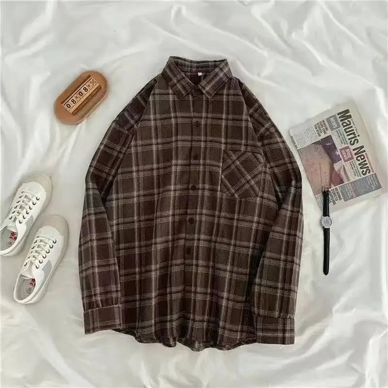 Plaid Shirt Women Long Sleeve