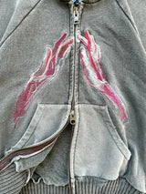 Y2K Hot Zipper Vintage Hoodie