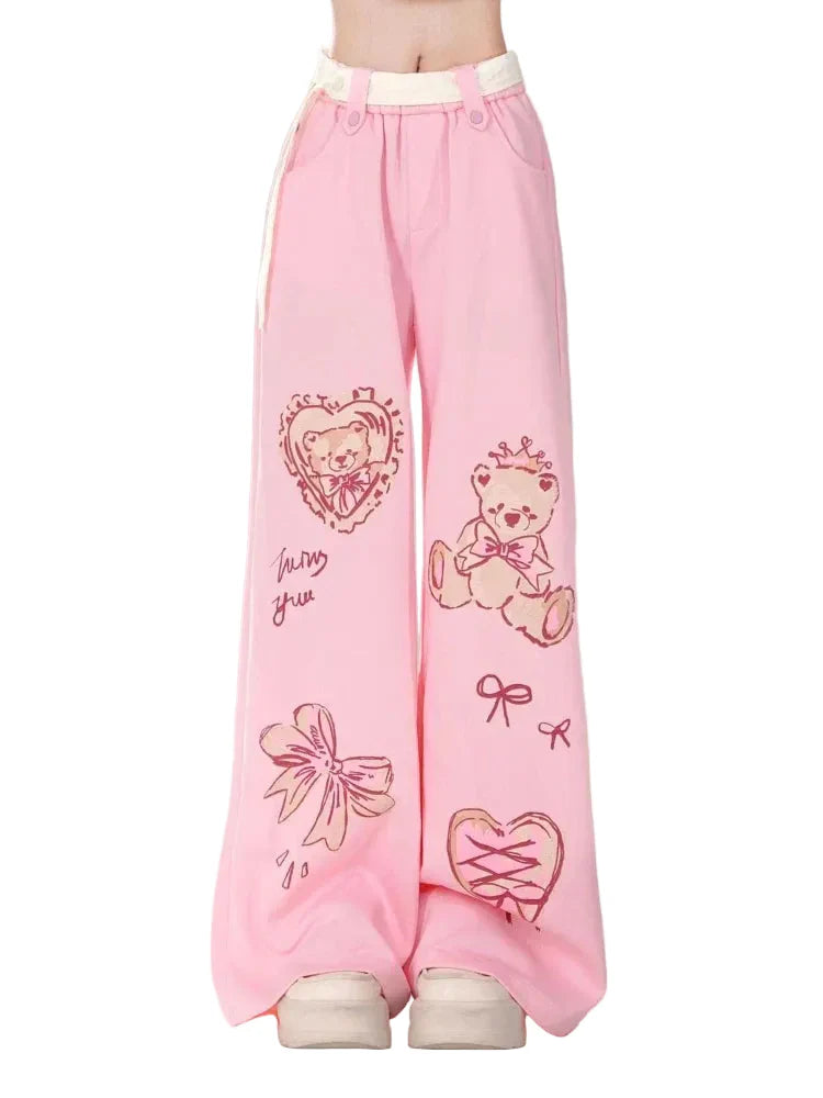 Barbie Core Wide Leg Pants