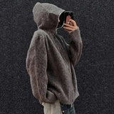 American Style Hooded Zipper Sweater