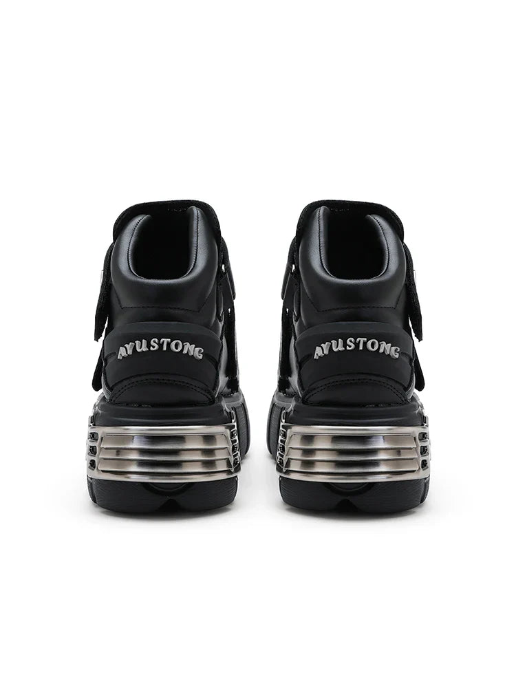 Grunge Heavy Metal Low Platform Shoes
