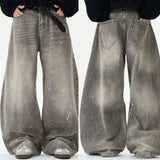 Y2K Washed Wide Leg Jeans