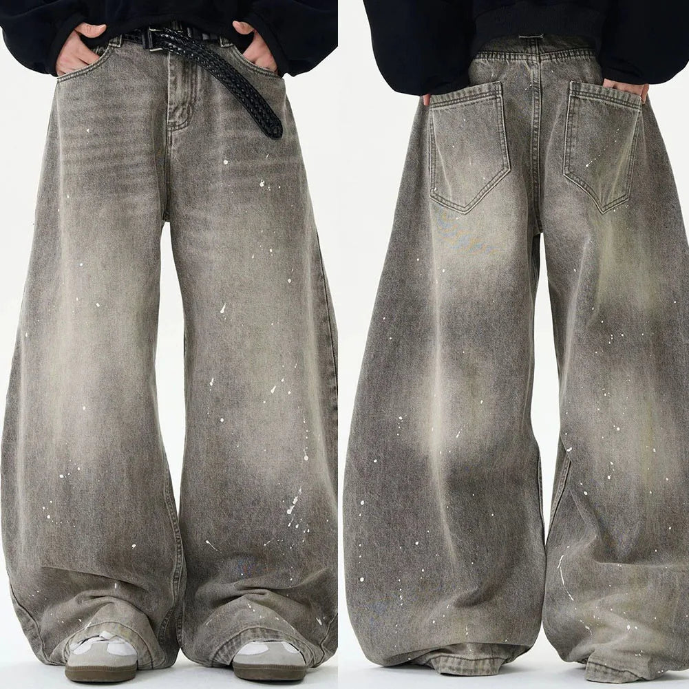 Y2K Washed Wide Leg Jeans