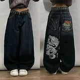 Y2K Black Wide-leg Women's Jeans