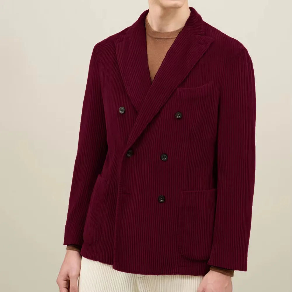 Men's Brown Corduroy Old Money Blazer