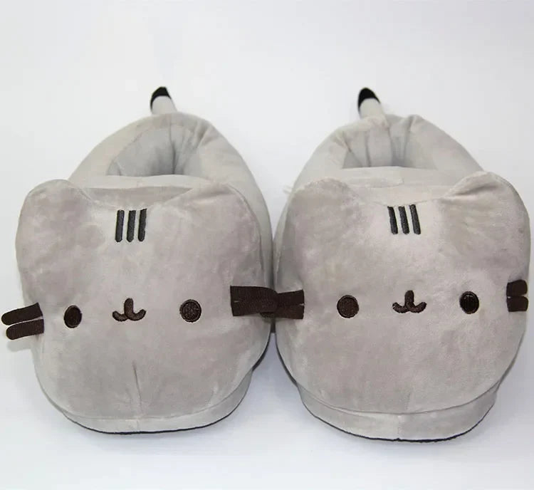 Cute Cat Fluffy Winter Indoor Slippers