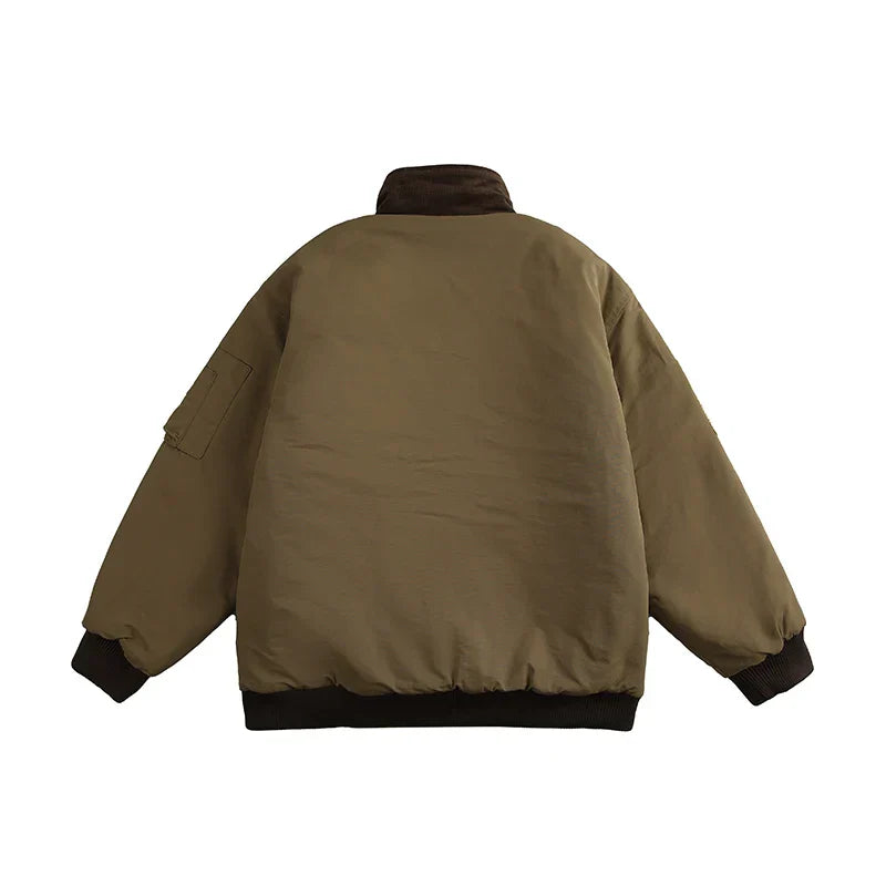 Warm Casual Cotton Windbreaker Jacket