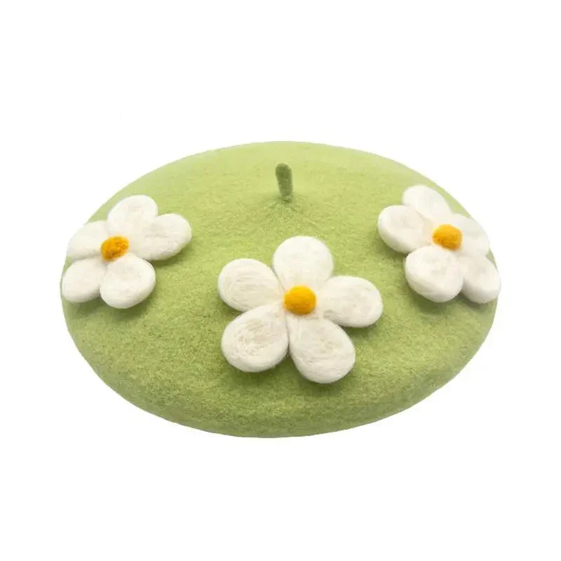 Daisy Crochet Beret