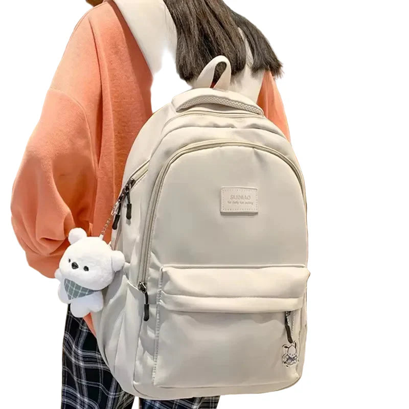Soft Girl Waterproof College Backpack