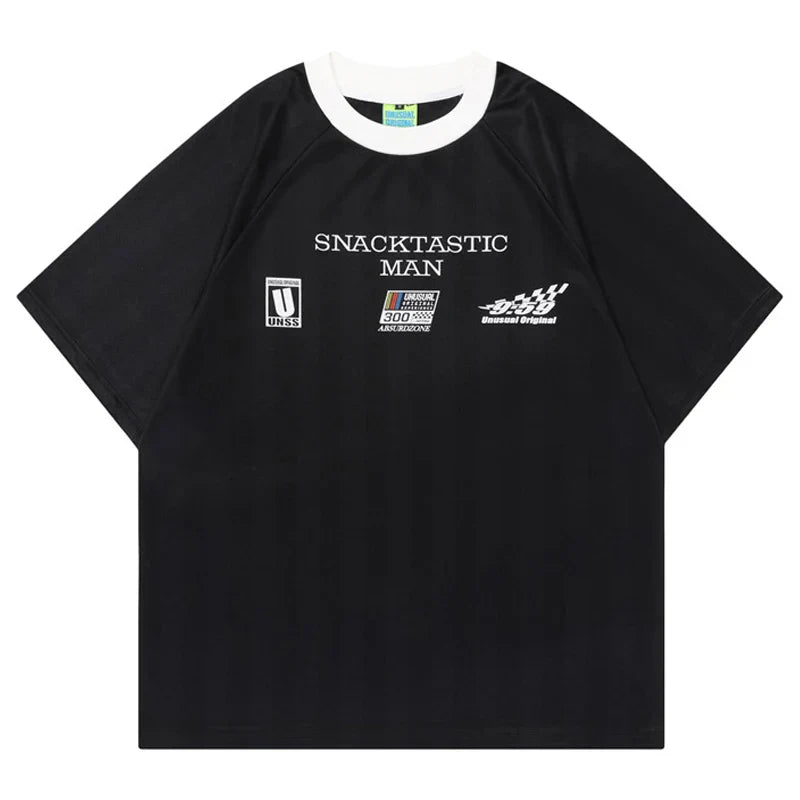 Retro Racing Striped T-Shirt
