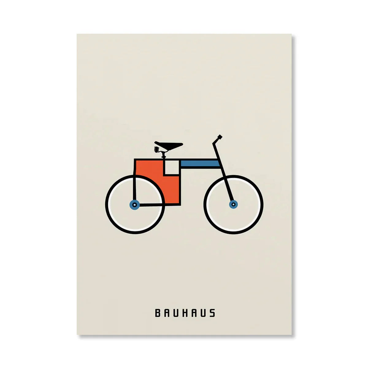 Póster geométrico naranja - Arte pop
