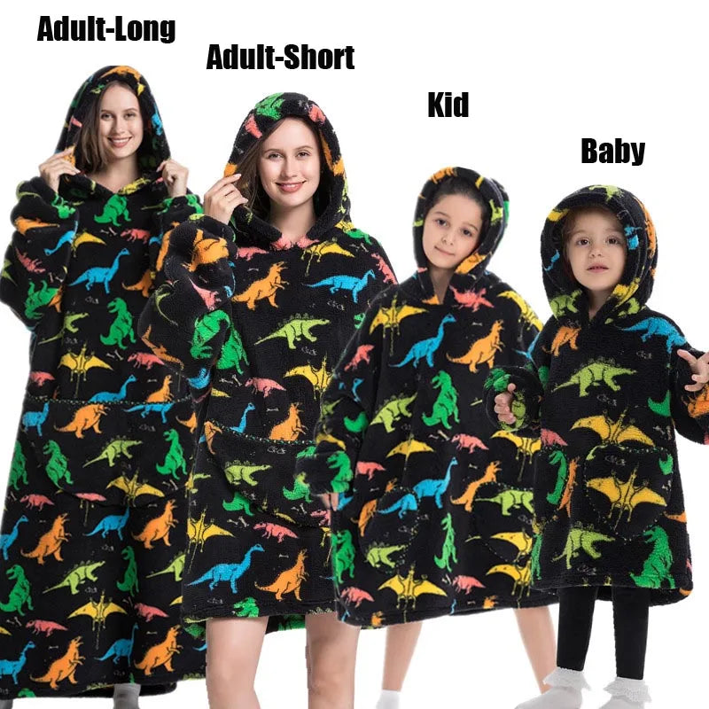 Oversized Blanket Family Matching Hoodie