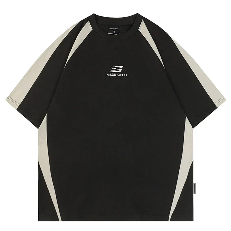 American Sports Splicing T-Shirt