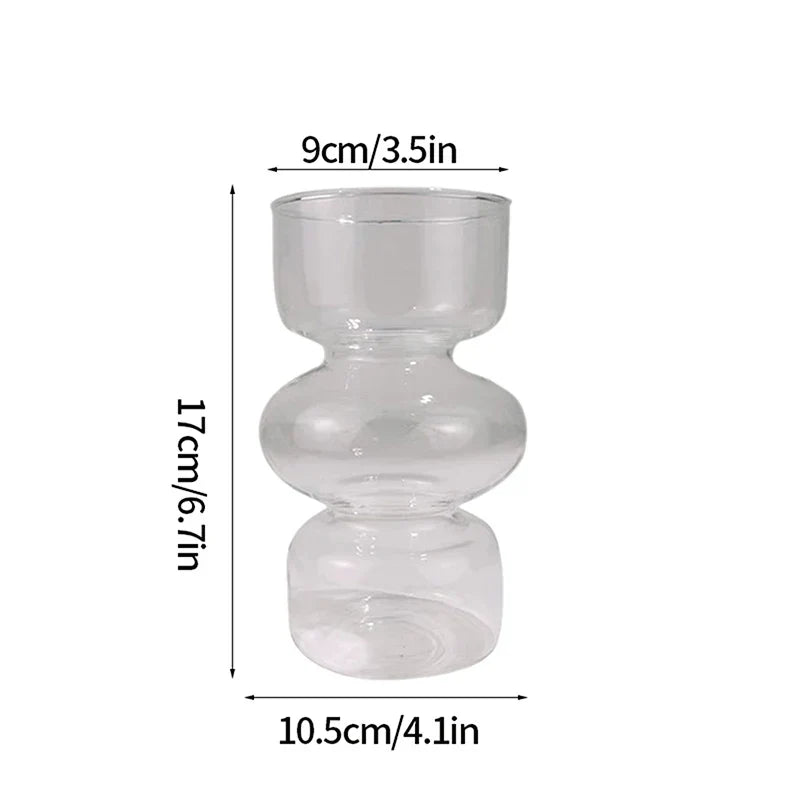 Creative Glass Flower Vintage Vase