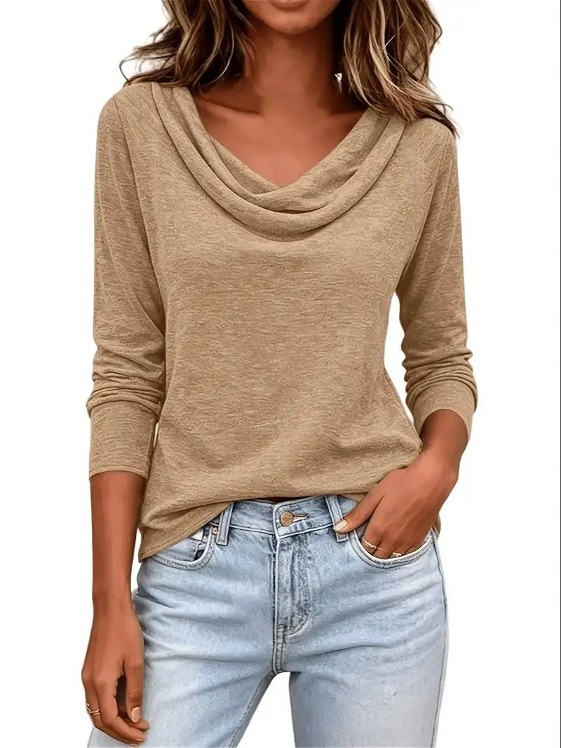 Loose V-neck Women's Top