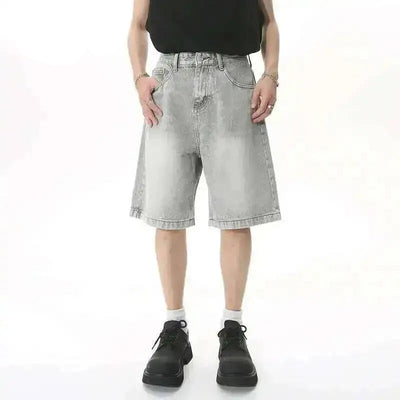 Y2K Gray Denim Shorts