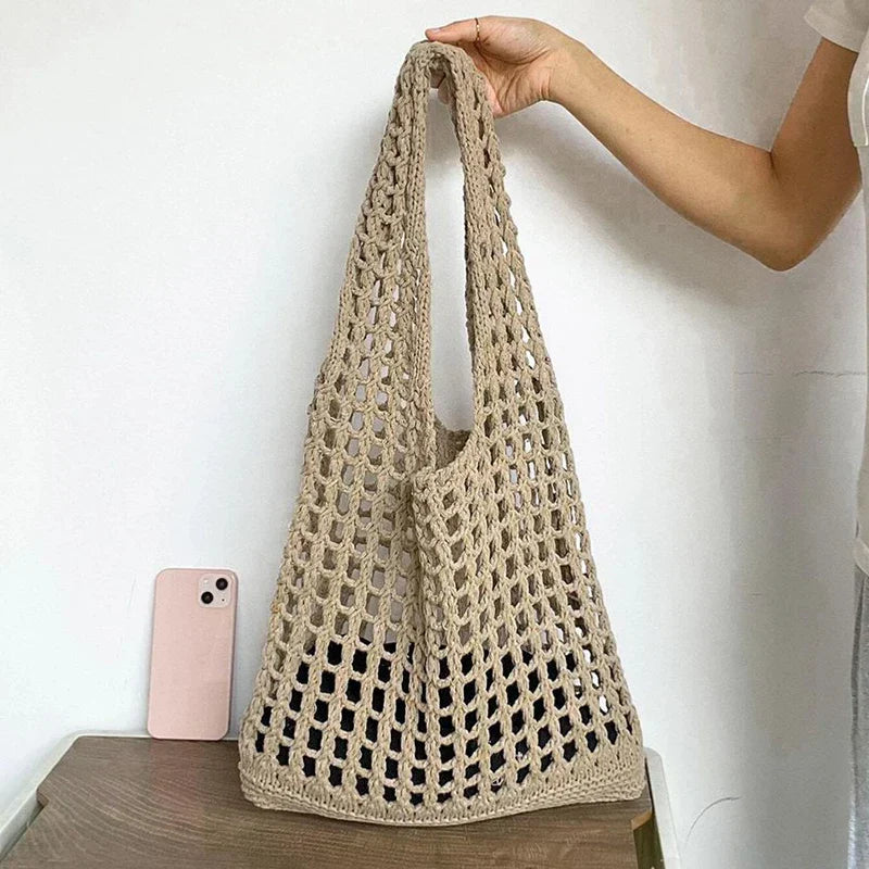 Retro Handgefertigte Häkeltasche für Damen
